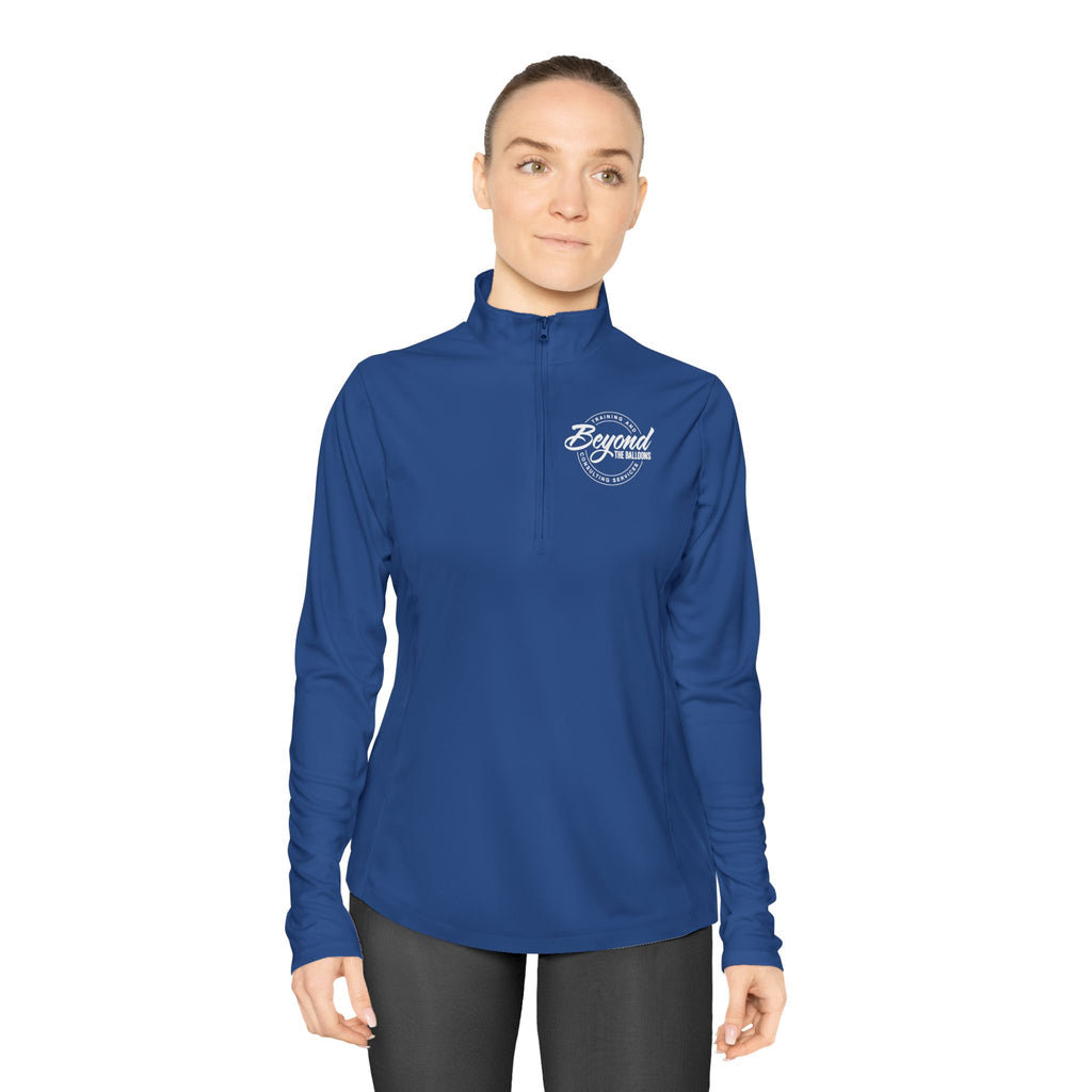 Excellence In Motion - Beyond The Balloons' Ladies Quarter-Zip Pullover