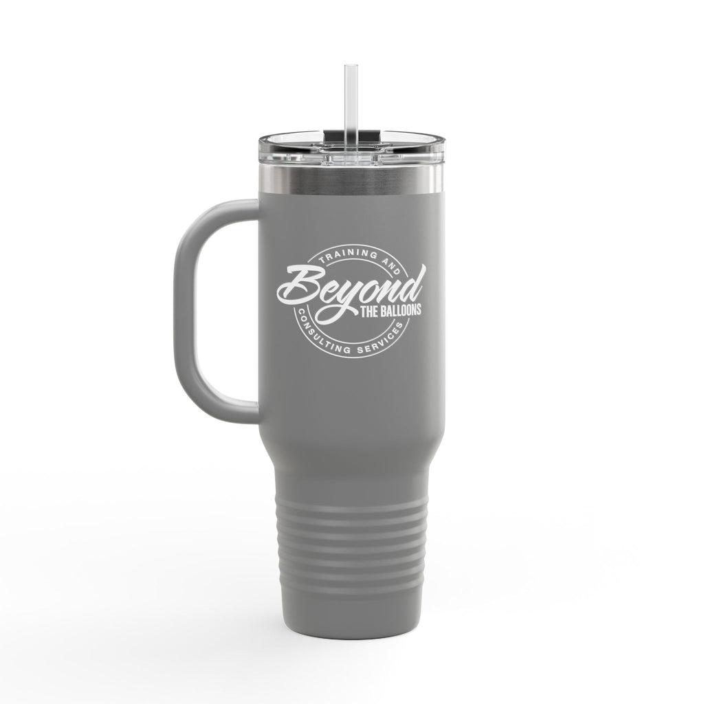 "Only Entertaining Positive Energy" Insulated Travel Mug 40 oz. by Beyond the Balloons