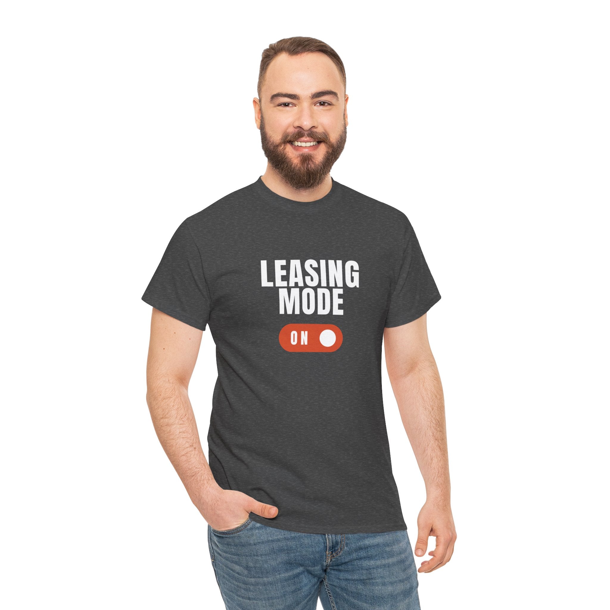 "Leasing Mode ON" T-Shirt – High Energy Apparel for Property Management