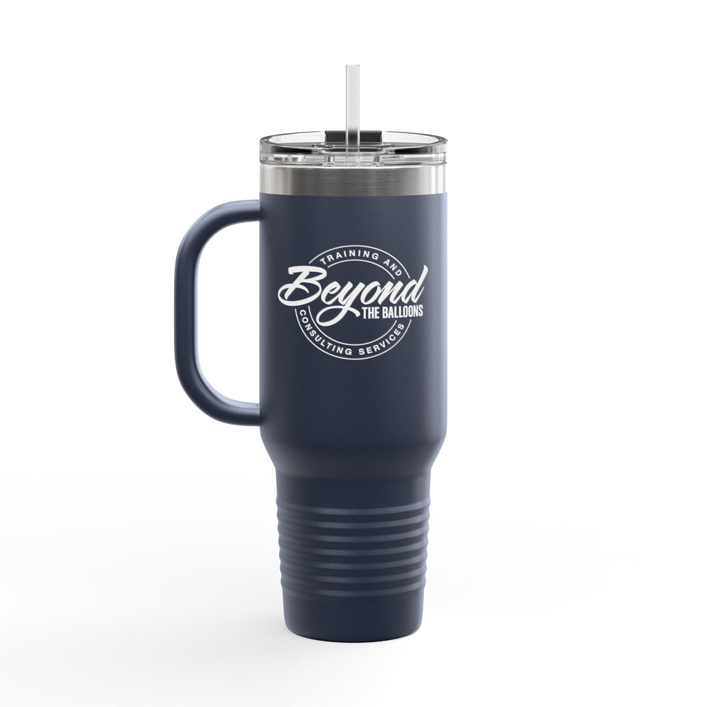 "Only Entertaining Positive Energy" Insulated Travel Mug 40 oz. by Beyond the Balloons