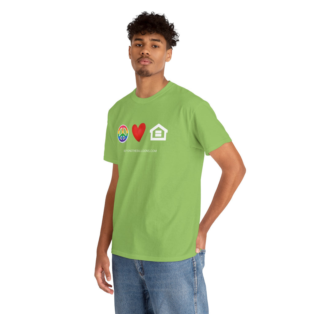 "Peace, Love, and Fair Housing" T-Shirt
