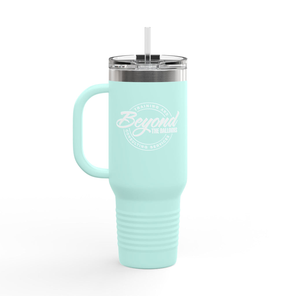 "Only Entertaining Positive Energy" Insulated Travel Mug 40 oz. by Beyond the Balloons