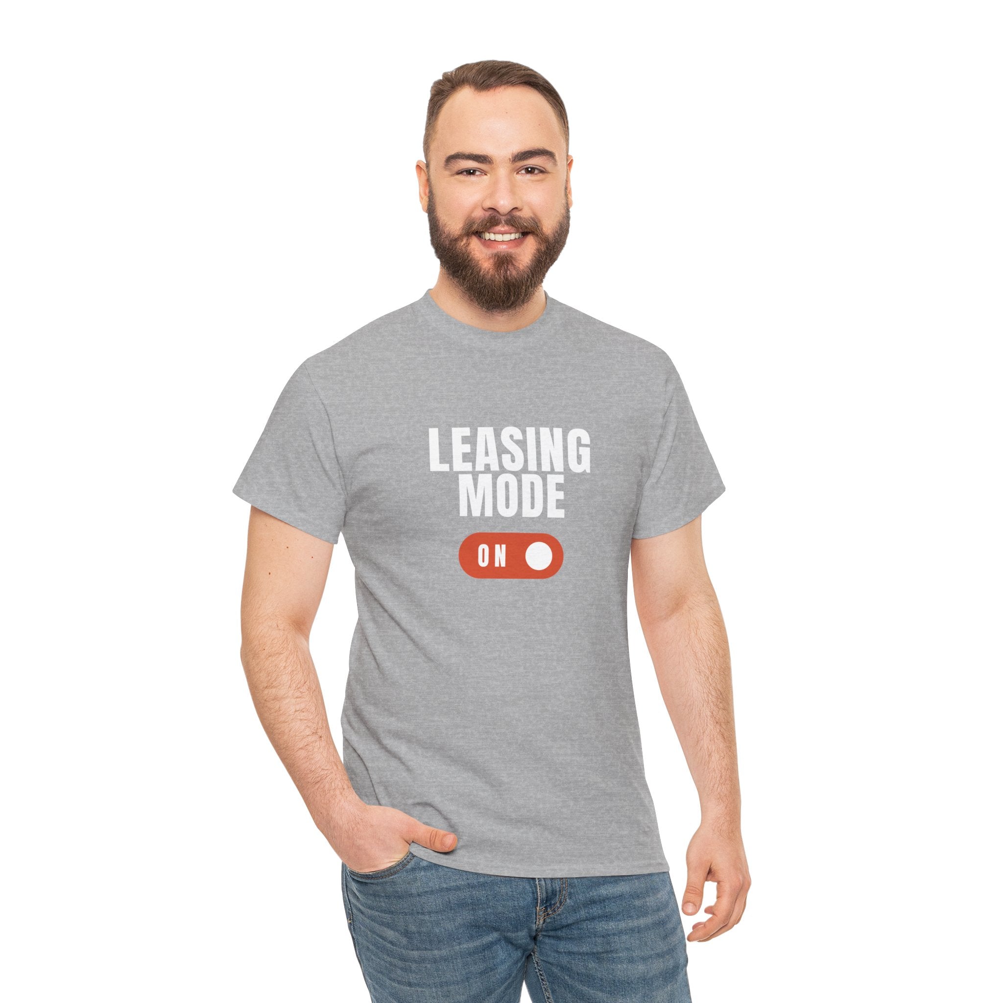 "Leasing Mode ON" T-Shirt – High Energy Apparel for Property Management