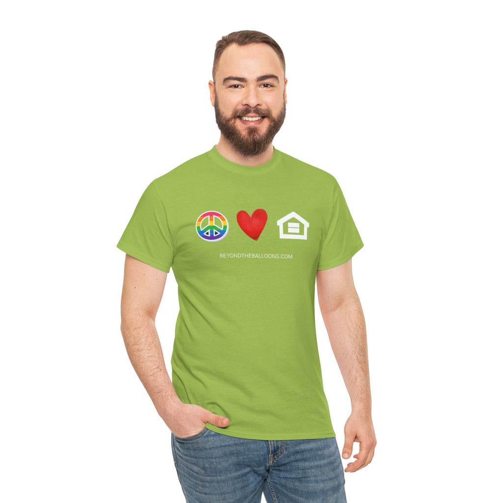 "Peace, Love, and Fair Housing" T-Shirt