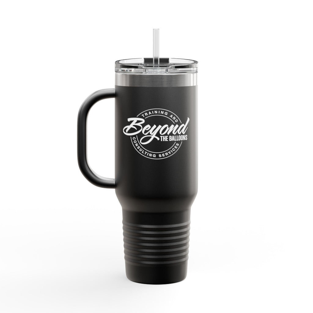 "Only Entertaining Positive Energy" Insulated Travel Mug 40 oz. by Beyond the Balloons