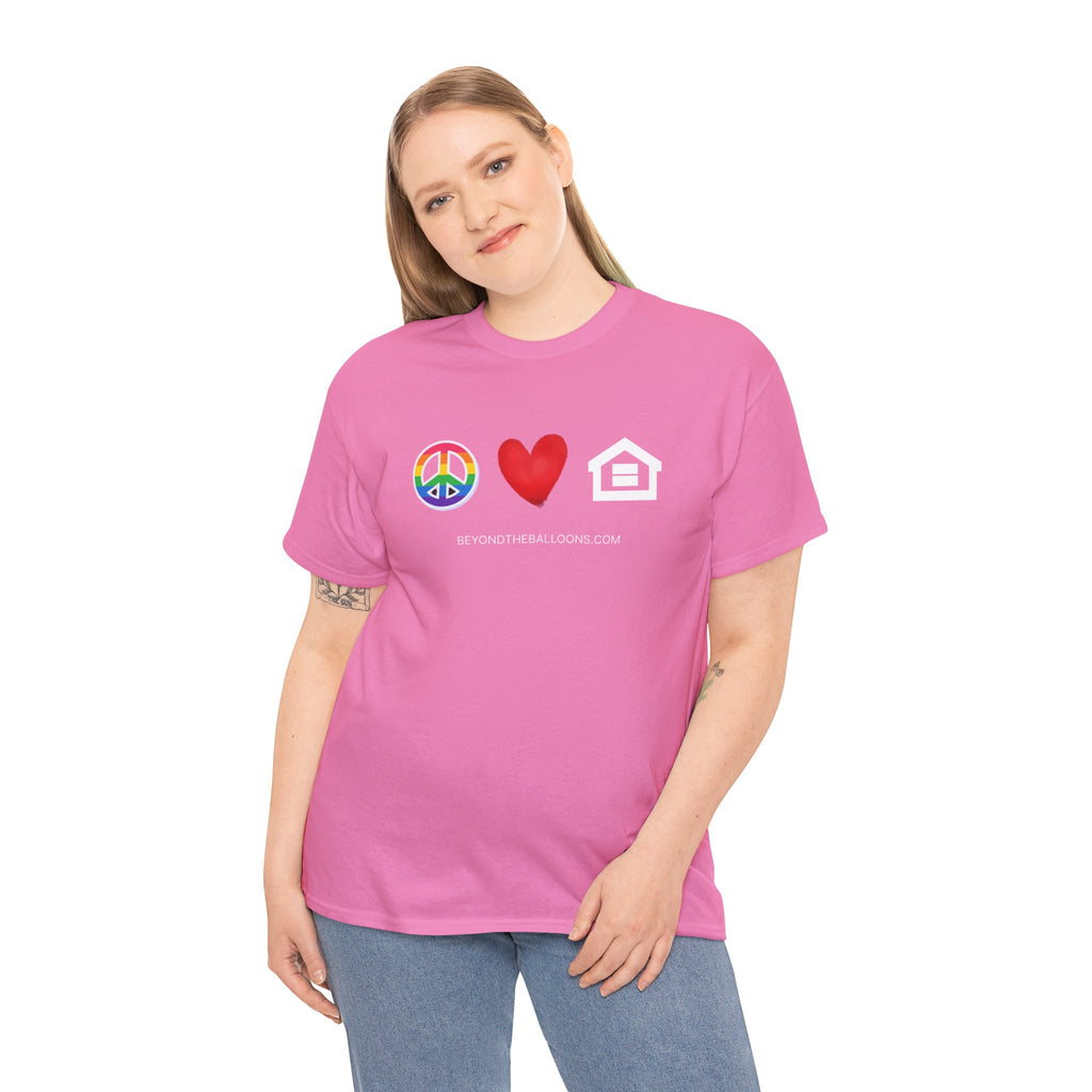 "Peace, Love, and Fair Housing" T-Shirt