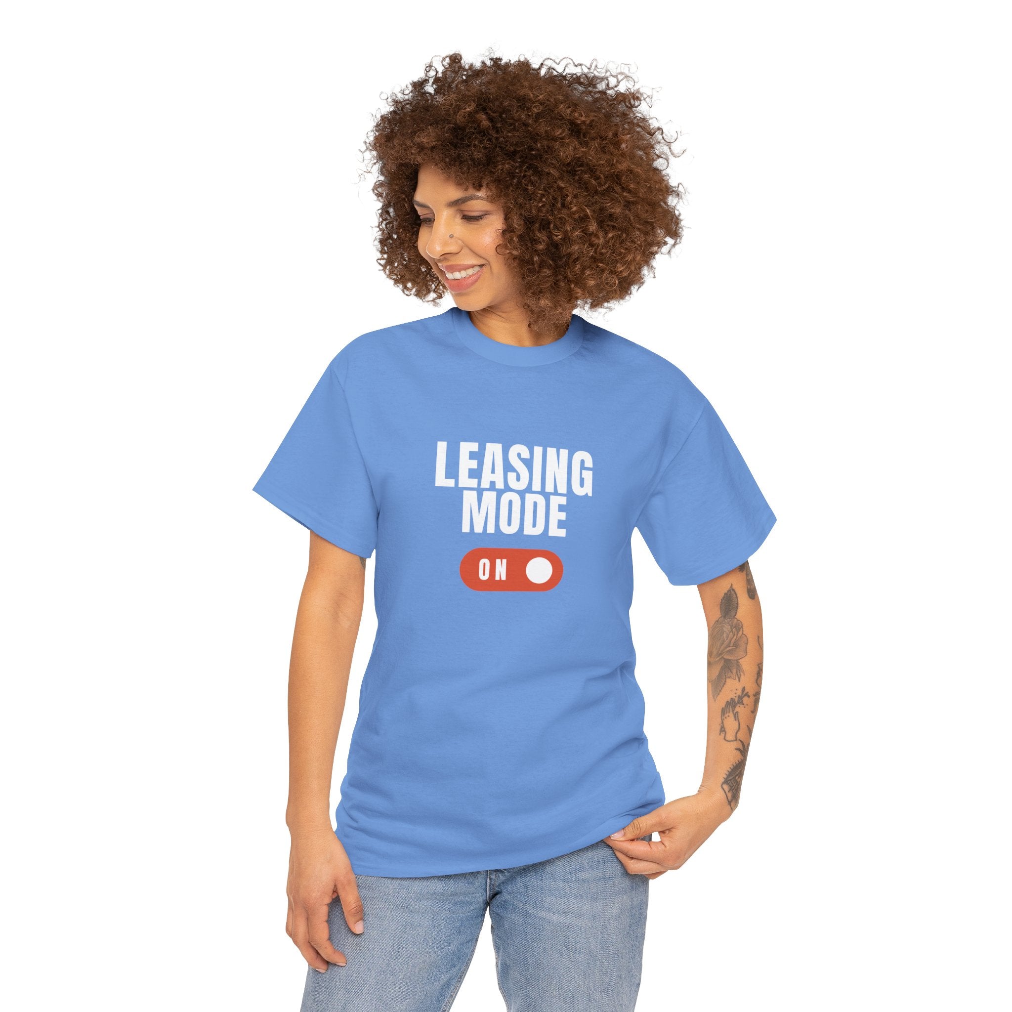 "Leasing Mode ON" T-Shirt – High Energy Apparel for Property Management