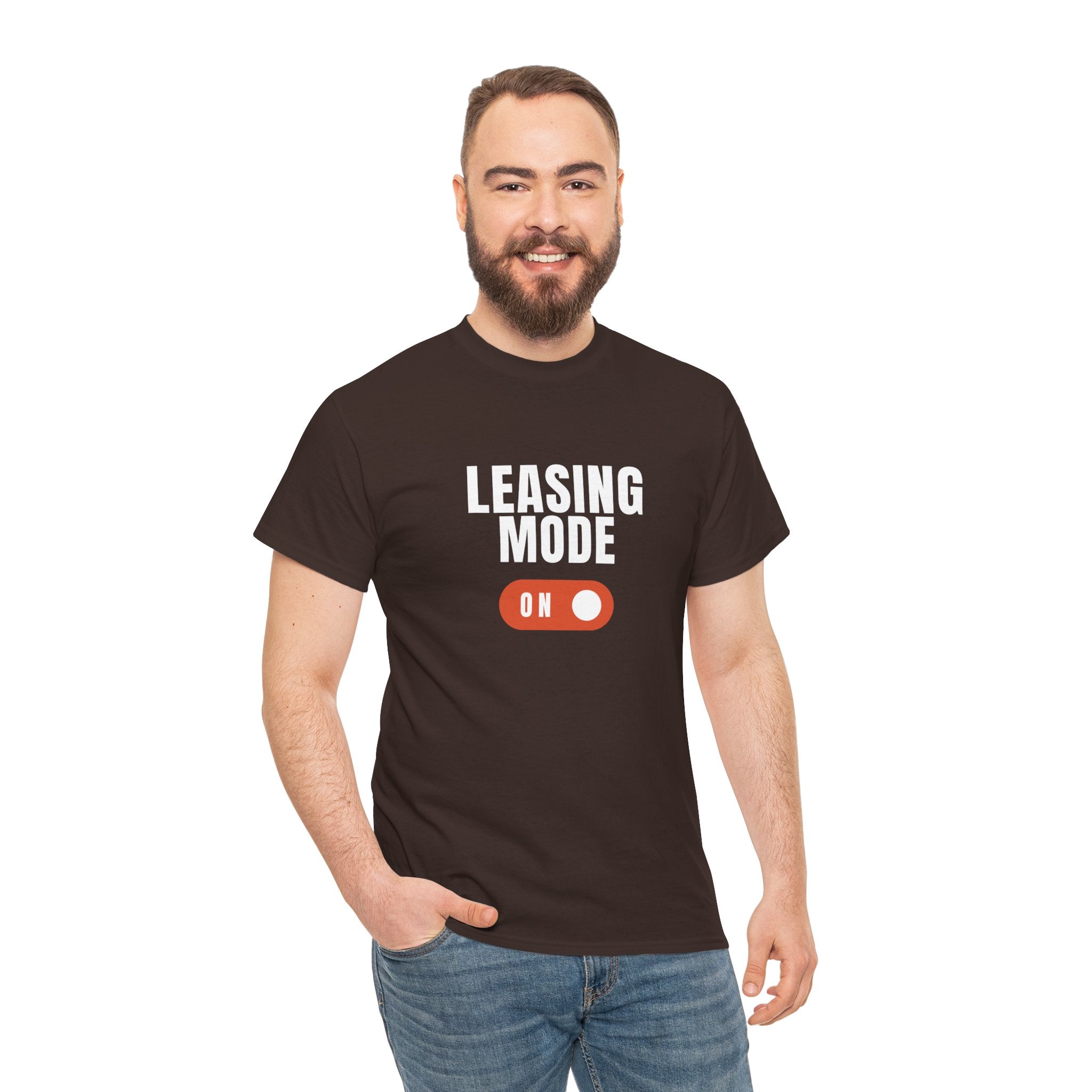 "Leasing Mode ON" T-Shirt – High Energy Apparel for Property Management