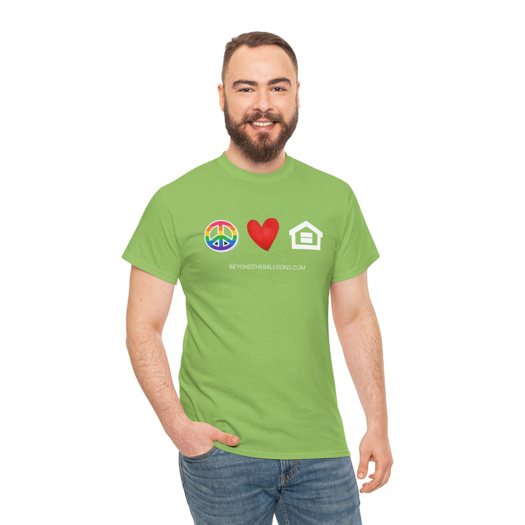 "Peace, Love, and Fair Housing" T-Shirt