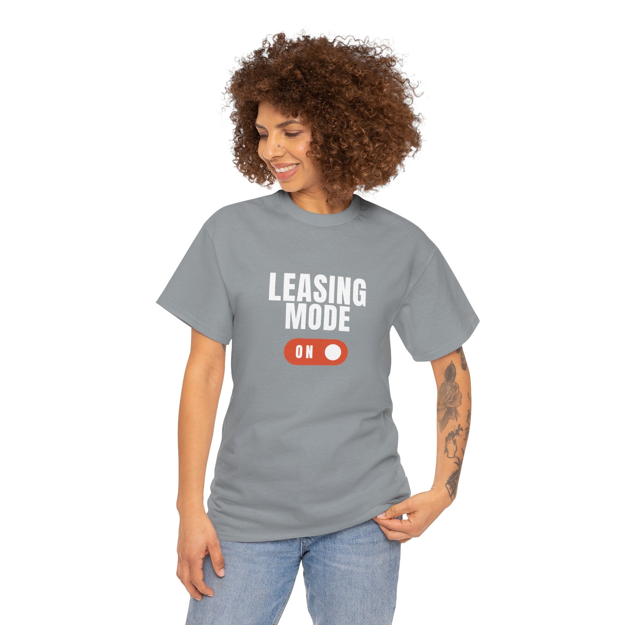 "Leasing Mode ON" T-Shirt – High Energy Apparel for Property Management