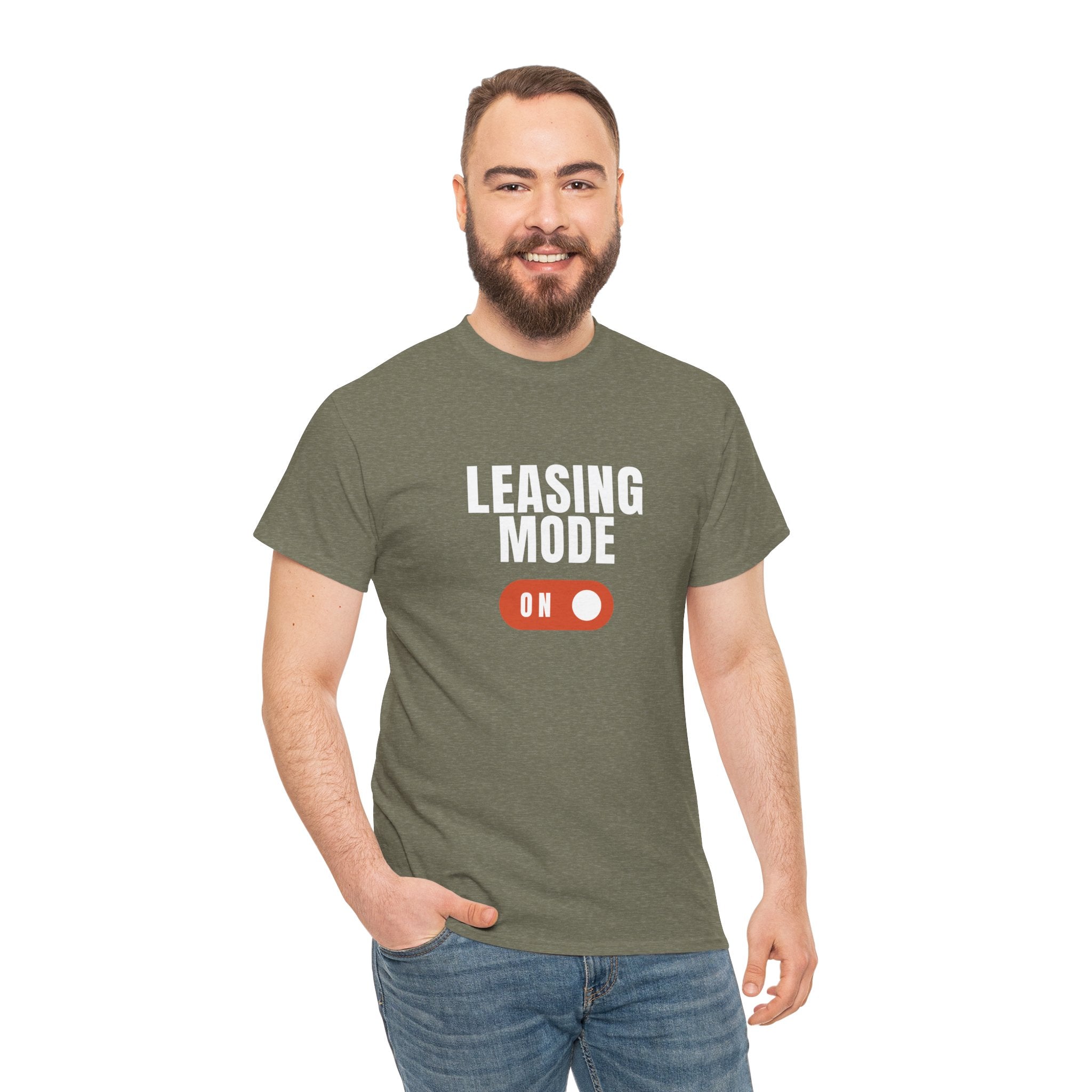 "Leasing Mode ON" T-Shirt – High Energy Apparel for Property Management